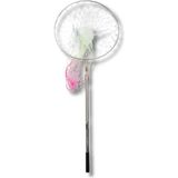Outdoorun Powerex Paslanmaz Çelik Krom Lüks Kepçe (50CM Çap / 190CM Sap / Geniş Göz Misina) - Gri