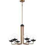 Outer 6'lü Bronz Sarkıt Avize