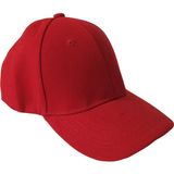 Outlet Çarşım Erkek Spor Düz Baseball Şapka - Kırmızı
