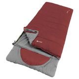 Outwell Contour Lux Yazlık & Kışlık Taraflı -19°C Uyku Tulumu Kırmızı Sol F.