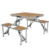 Outwell Dawson Picnic Table Premium Bambu Katlanır Sandalye Masa Seti