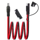 OUYFBO 14 AWG DC 8 mm Erkekten SAE Konnektör Adaptör Uzatma Kablosu Kablosu, Explorer 160 240 500 1000 ve GZ Taşınabilir Yedek Güç İstasyonu, RV ve Güneş Jeneratörü için Taşınabilir Güneş Paneli