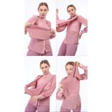Ouz Fashion Kadın Şal Detay Hakim Yaka Şifon Gömlek - Pudra Pembe - 38