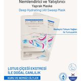 Ovaco Deep Hydrating Yaprak Maske – Lotus Çiçeği, Hyaluronik Asit ve Beta-Glukan İçerikli Yoğun Nemlendirici Yüz Maskesi - Nemlendirici ve Yatıştırıcı