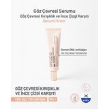 Ovaco Göz Çevresi Krem – Somon Dna + Kolajen Içerikli | Kırışıklık Önleyici Peptit Bakım | Adenozin ve Nar Fitosel Destekli | 30 ml