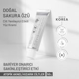 Ovaco Sakuradin Texture Yüz Kremi | Nemlendirici & Cilt Bariyer Onarıcı | Peptit, Squalane, Seramid İçerikli Kore Cilt Bakım Kremi | 50 ml Savia
