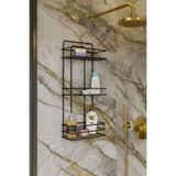 OVAHOME Ömür Boyu Paslanmaz Yapışkanlı 3 Katlı Banyo Duş Rafı | Şampuanlık Duvar Düzenleyici Organizer