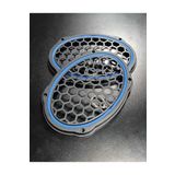 Oval 6x9 Mavi Neon Işıklı Hoparlör ve Midrange Kapağı Vidalanabilir 2 Adet