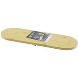 Oval Ahşap Bambu 3 Mini=1cm Ayaklı Sunum Tepsisi 15X44X1.5CM (4887)