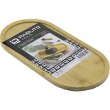 Oval Ahşap Bambu Yağdanık Altlık - Sunum Tepsi 12X24X0.8CM (2818) - Renkli - 10 ml