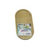 Oval Ahşap Bambu Yağdanlık Altlık Mini Tepsi 12 X 23.3 X 0.8Cm (5433)
