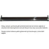 Oval Askı Borusu, 40 Cm, Parlak Metal, Mutfak, Banyo, Vestiyer, Portmanto, Çok Amaçlı