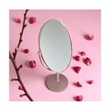 Oval Ayaklı Makyaj Aynası Büyüteçli Ayna Çift Taraflı Büyüteçli Makyaj Aynası - Altın