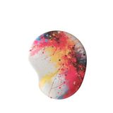 Oval Baskılı Bilek Destekli Kum Desen Tip Kaymaz Taban Optik Bilgisayar Notebook Mouse Pad Maus Pad (Karmaşa)