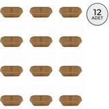 Oval Bio Ekmek Hamur Mayalama Sepeti 12 Adet Oval 25X14X9 12 Adet