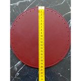Oval Çanta Tabanı (20 Cm) - Bordo