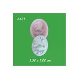 Oval Çerçeve Pelikan Silikon Kalıp (S654)