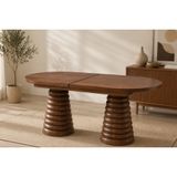 Oval Class Konik Açılır Mutfak Masası, Ceviz, 180 Cm
