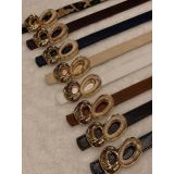 Oval Gold Tokalı İnce Kadın Kemer