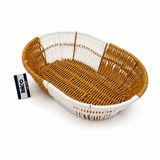 Oval Hasır K.rengi - Beyaz Ekmek Sepeti 28X20cm (5250)