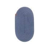 Oval Hasır Örgü Mama Kabı Paspası Kedi Köpek Mama Kabı Altlığı Emici ve Kaymaz Tasarım Zemin Koruyucu Makine Yıkanabilir 45×25 cm Dekoratif Jüt Paspas (LACİVERT)