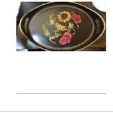 Oval Hira Desenli Sunum Tepsisi -İSR-5723 - Renkli
