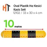 Oval Hız Kesici, Plastik Kasis Seti 10 Metre