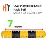 Oval Hız Kesici, Plastik Kasis Seti 7 Metre