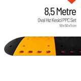 Oval Hız Kesici PPC, Yol Kasisi 8,5 Metre