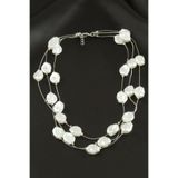 Oval İnci Üçlü Kolye 94040