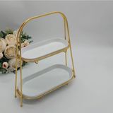 OVAL KATLI KURABİYELİK GOLD