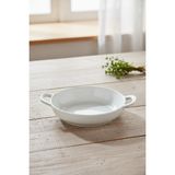 Oval Kulplu Porselen Kase 19X15X4,5 cm – Meze, Kahvaltılık, Sosluk, Tatlı ve Sunum Kasesi – Şık ve Dayanıklı - 19 x 15 cm