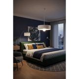 Oval Lüks Beton Görünümlü Modern Avize Vegan Toz Tutmayan Salon, Mutfak, Oturma Odası - 1 - Beyaz
