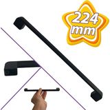 Oval Marmara Kulp 224 Mm Siyah Mutfak Kulpu Çekmece Dolap Kapak Kulbu Metal Mobilya Dolabı Kulpları