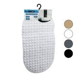 Oval - Plastik Kabartma Top Desenli - Renkli 63Pcs Vantuzlu Kaydırmaz Banyo - Küvet Paspası 34X65cm (5433)
