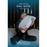 Oval Sabun Ortopedik Visco Yastık - Baş Ağrısı Önleyici Yüksek Yastık Pembe 60X40x15