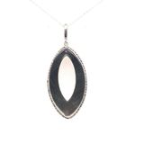 Oval Sedef Taşlı Kadın Kolye