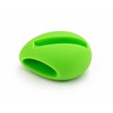 Oval Silikon Doğal Ses Yükseltici Stand, iPhone için Uyumlu, Yeşil, 8cm, 1 Adet