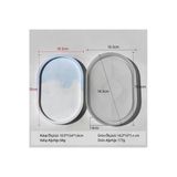 Oval Silikon Kalıp – Epoksi Bardak Altlığı, Alçı, Çimento, Beton Ve Epoksi İçin Organizer Yapım Kalıbı 1 Adet