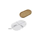 Oval Tabak Silikon Kalıp | Alçı Ve Çimento Döküm Kalıbı | 1. Kalite | Kolay Çıkarma | 1 Adet 196Mm 112Mm