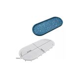 Oval Tabak Silikon Kalıp | Alçı Ve Çimento Döküm Kalıbı | 1. Kalite | Kolay Çıkarma | 1 Adet 331Mm 146Mm