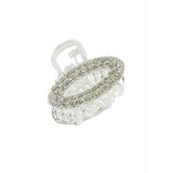 Oval Taşlı Minik Metal Mandal Toka 2 cm