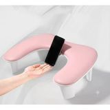 Oval U Tipi Telefon Standlı Ergonomik Manikür Sehpası Pembe Manikür Kol Desteği Ut1p