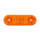 Oval Yan İşaret Lamba 17 Led'li 113mm 12v-24v Sarı - Fr0314-y