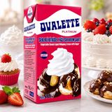 Ovalette Platinum Şekerli Bitkisel Yağlı Sıvı Krem Şanti 1 L