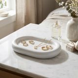 Ovalia Minimal Dekoratif Tabak | Modern Tasarım Dekoratif Kase | Masa Üstü Aksesuarı