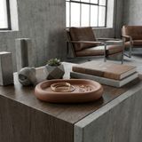Ovalia Minimal Kahverengi Dekoratif Tabak | Modern Tasarım Dekoratif Kase | Masa Üstü Aksesuarı