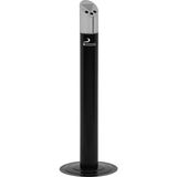 Ovata Metal Ayaklı Küllük Dış Mekan Ayaklı Küllük - Siyah
