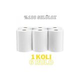Over Hareketli Havlu Kağıdı 6 Rulo - Beyaz