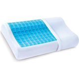 Over Pazar Jel Visko Yastık Visko Jel Yastık Jelli Ortopedik Boyun Destekli Visco Yastık Jel - 35 x 50 cm - Beyaz